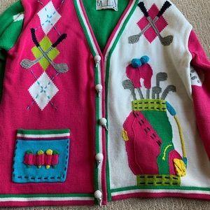 Ladies golf cardigan